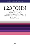 WCS 1, 2 and 3 John – Knowing Where We Stand by Barnes, Peter (9780852344149) Reformers Bookshop